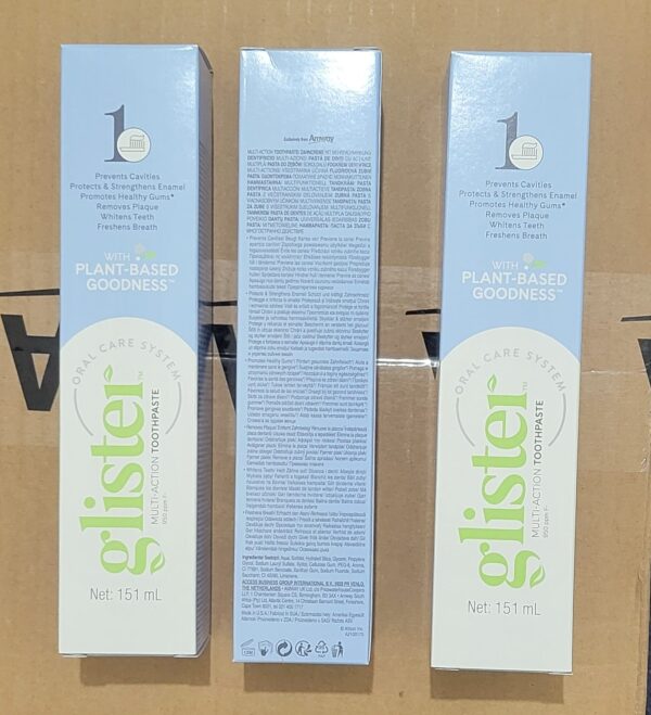 3x Amway GLISTER Multi-Action Fluoride Toothpaste2