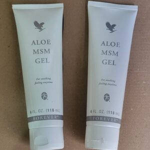 Forever Aloe MSM Gel 118ml – Vegan Friendly, Fast-Absorbing Gel x2