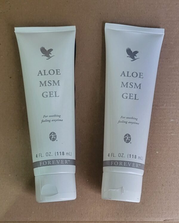 Forever Aloe MSM Gel 118ml – Vegan Friendly, Fast-Absorbing Gel x2