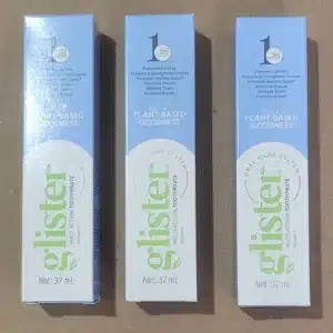 3 x Amway GLISTER Multi-Action Fluoride Toothpaste 47ml Travel Size
