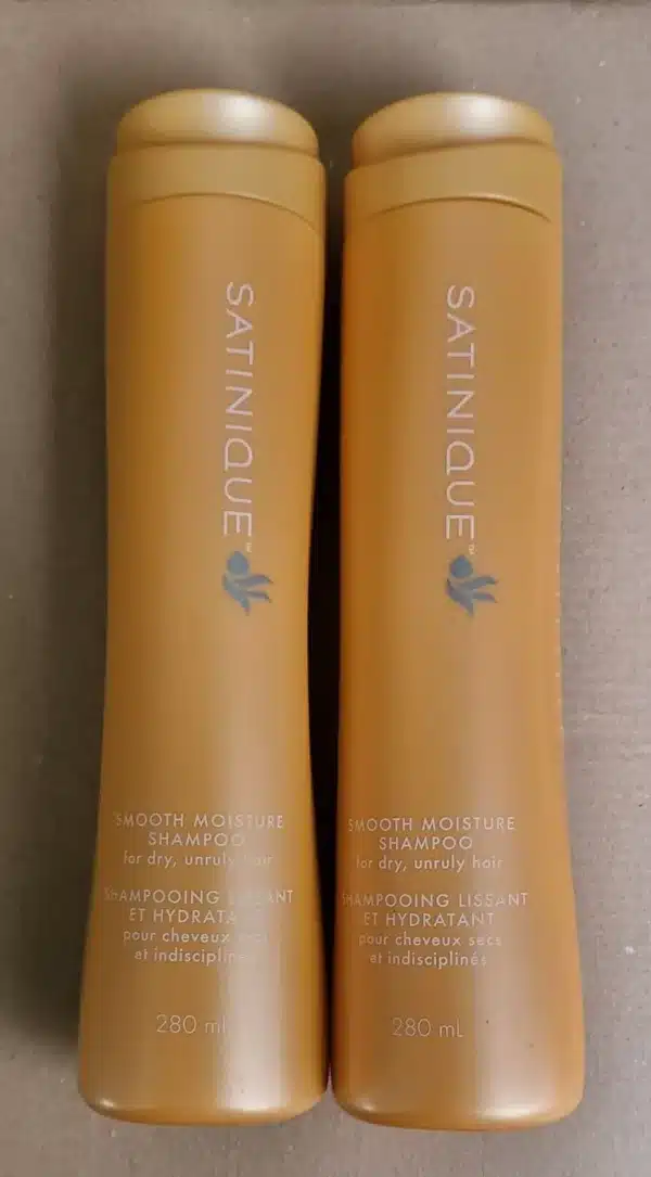 2 x Amway Satinique Smooth Moisture Shampoo For All Hair Types 280 ml