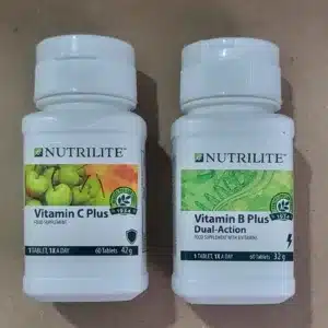 2 x Amway Nutrilite Vitamin C Plus and Vitamin B Dual Action Supplement Bundle
