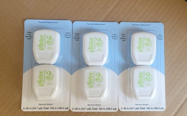 3x Amway Glister Multi-Action Dental Floss 50m Gentle & Effective Cleaning-3