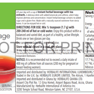 Herbalife Herbal Tea Raspberry 51g1